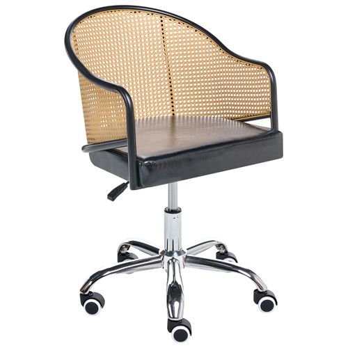 Chaise De Bureau Redding Cuir Pu Noir