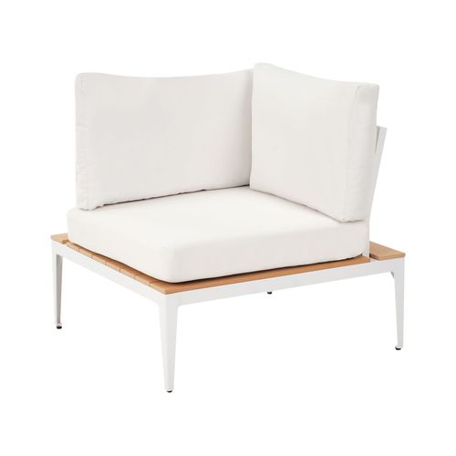 Ensemble De Canapés D'angle De Jardin 5 Places Positano Blanc Cassé