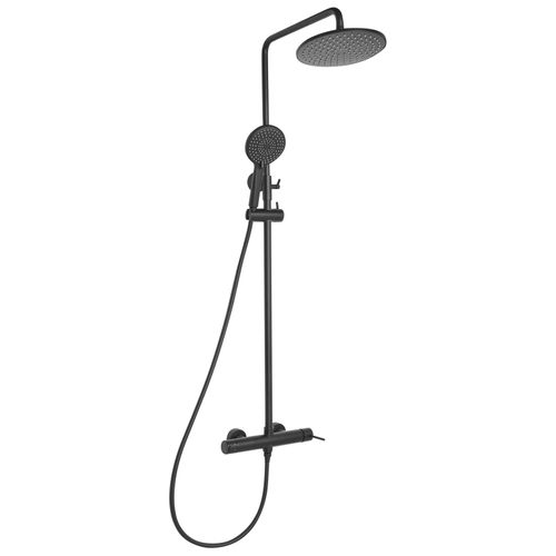 Ensemble De Douche Avec Mitigeur Et Douche De Pluie Puyehue Noir