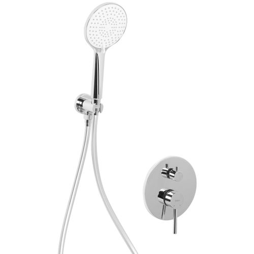 Ensemble De Douche Encastrée Avec Douche Pluie Puelo Argenté