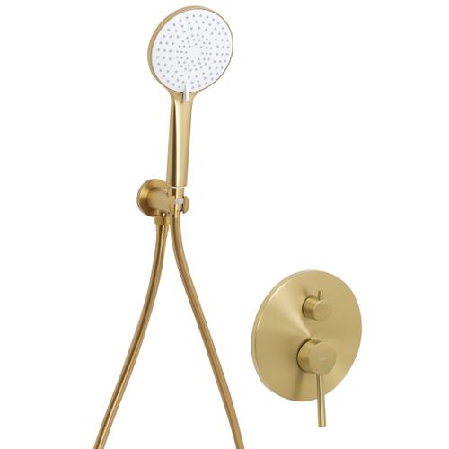 Ensemble De Douche Encastrée Avec Douche Pluie Puelo Doré