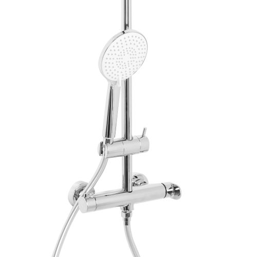 Ensemble De Douche Avec Mitigeur Et Douche De Pluie Catamarca Argenté