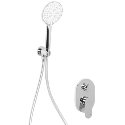 Ensemble De Douche Encastrée Avec Douche Pluie Tinguiririca Argenté