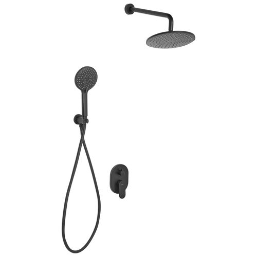 Ensemble De Douche Encastrée Avec Douche Pluie Tinguiririca Noir