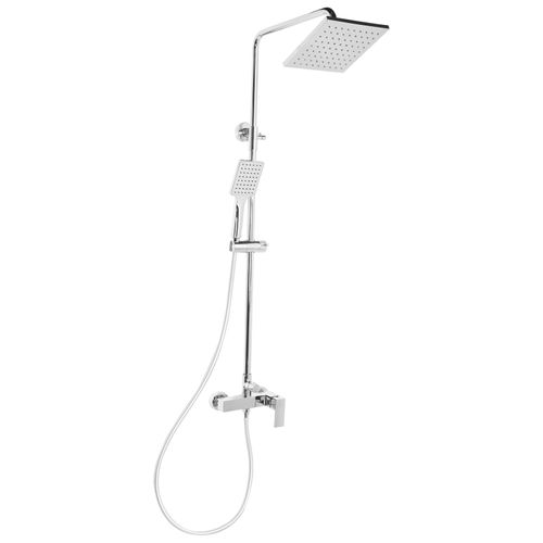 Ensemble De Douche Avec Mitigeur Et Douche De Pluie Catagena Argenté