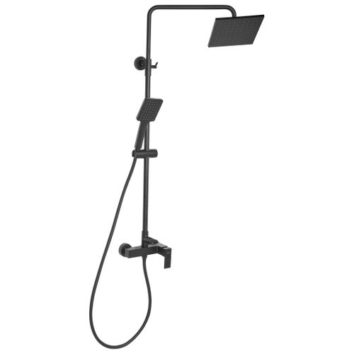 Ensemble De Douche Avec Mitigeur Et Douche De Pluie Catagena Noir