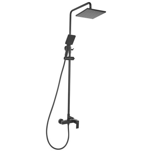 Ensemble De Douche Avec Mitigeur Et Douche De Pluie Catagena Noir