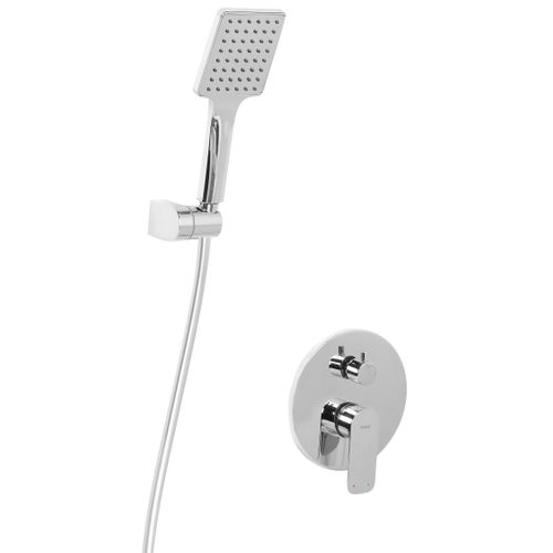 Ensemble De Douche Encastrée Avec Douche Pluie Guaratuba Argenté