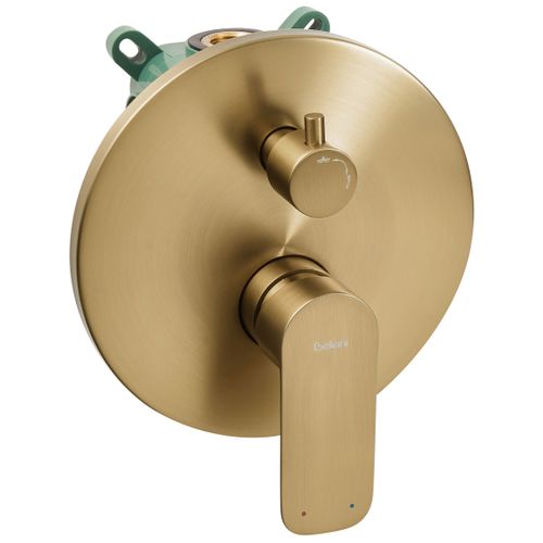 Ensemble De Douche Encastrée Avec Douche Pluie Canaima Doré