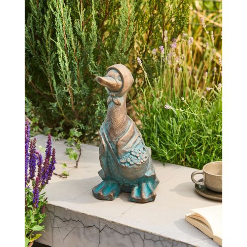 Statue De Jardin Baleya Canard Marron