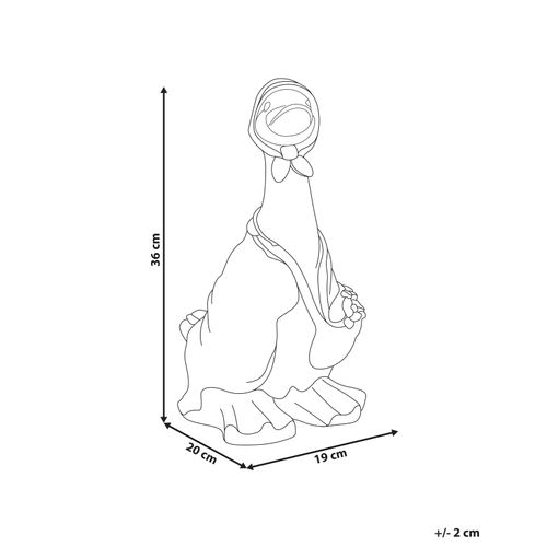 Statue De Jardin Baleya Canard Marron