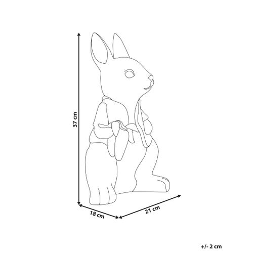 Statue De Jardin Tondon Lapin Marron