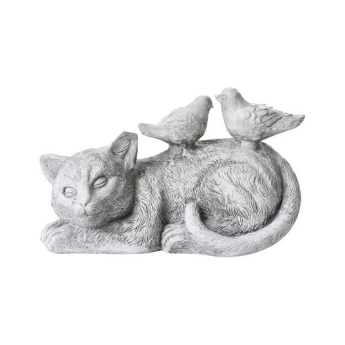 Statue De Jardin Kalela Chat Gris