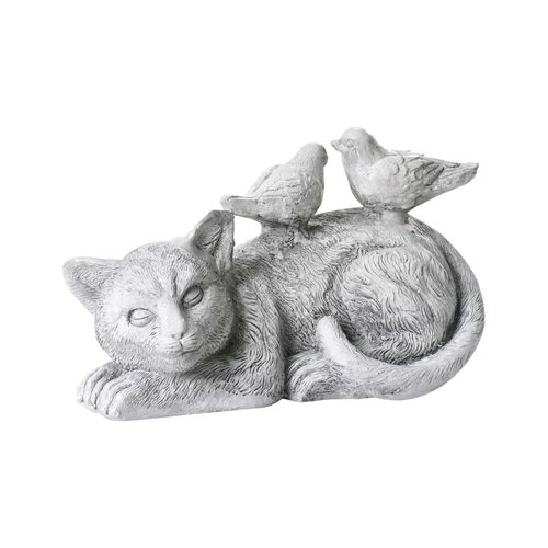 Statue De Jardin Kalela Chat Gris