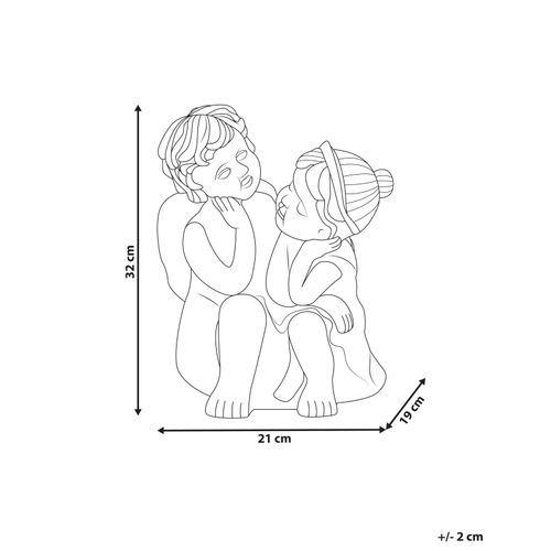 Statue De Jardin Damaro Enfant Marron