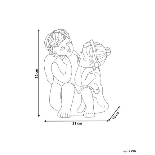 Statue De Jardin Damaro Enfant Marron