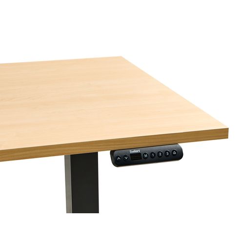 Bureau Réglable En Hauteur Électriquement Destines Noir/marron Clair 160 Cm 72 Cm