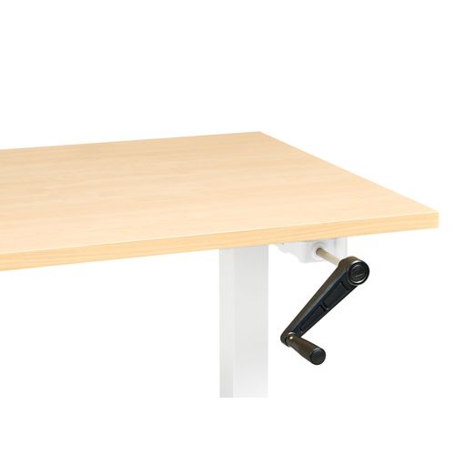 Bureau Réglable En Hauteur Manuellement Destines Marron Clair/blanc 160 Cm 72 Cm