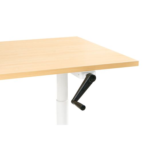 Bureau Réglable En Hauteur Manuellement Destinas Marron Clair/blanc 160 Cm 72 Cm