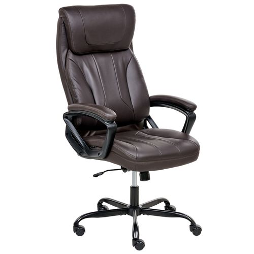 Fauteuil De Bureau Proud Cuir Pu Marron Foncé