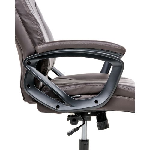 Fauteuil De Bureau Proud Cuir Pu Marron Foncé