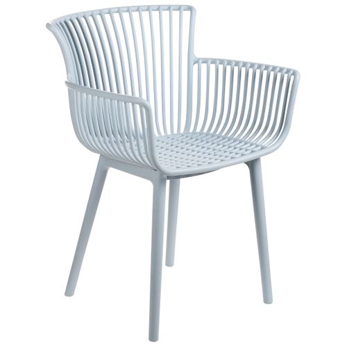 Lot De 4 Chaises De Jardin Pesaro Bleu Clair