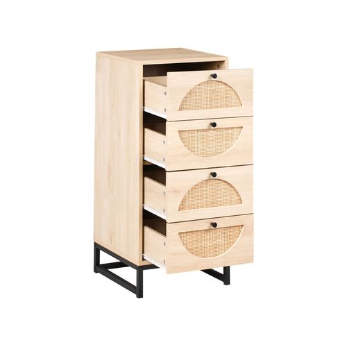 Commode à 4 Tiroirs Botwood Marron Clair