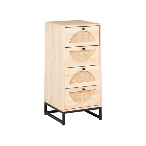 Commode à 4 Tiroirs Botwood Marron Clair