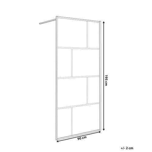 Parois De Douche Tapajos 90 X 195 Cm Noir