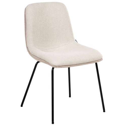 Lot De 2 Chaises De Salle à Manger Lorida Tissu Beige