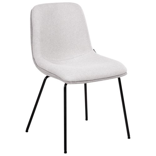 Lot De 2 Chaises De Salle à Manger Lorida Tissu Gris Clair
