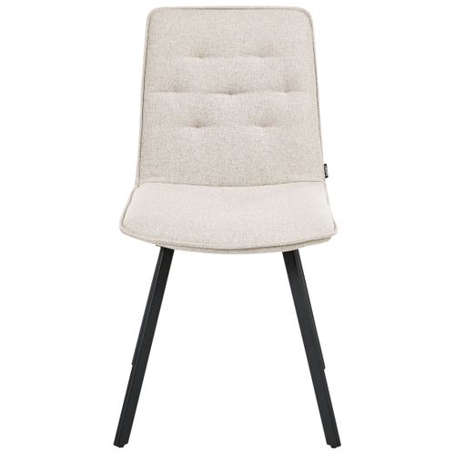 Lot De 2 Chaises De Salle à Manger Carver Tissu Beige