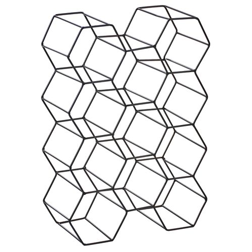 Porte-bouteille Tralee Métal Noir