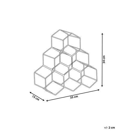 Porte-bouteille Listowel Métal Doré