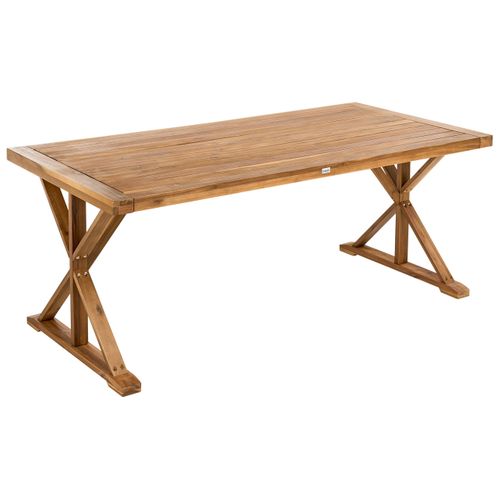 Table De Salle à Manger De Jardin Calabritto 90 Cm 180 Cm Acacia Marron