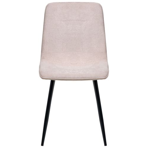 Lot De 4 Chaises De Salle à Manger Tuscola Tissu Beige