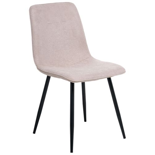 Lot De 4 Chaises De Salle à Manger Tuscola Tissu Beige