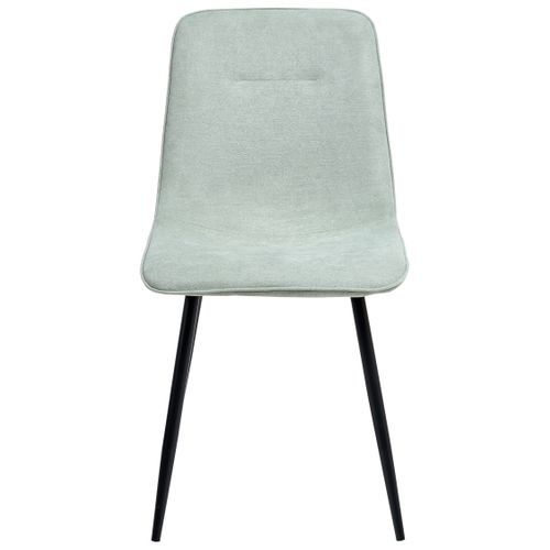 Lot De 4 Chaises De Salle à Manger Tuscola Tissu Vert Clair