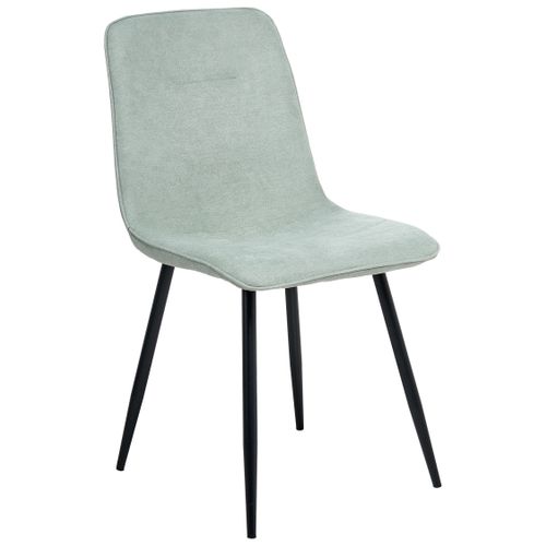 Lot De 4 Chaises De Salle à Manger Tuscola Tissu Vert Clair
