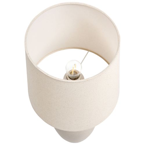 Lampe à Poser Deduru Céramique Beige