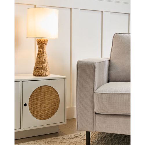 Lampe à Poser Atrai Fibre De Jacinthe D'eau Naturel