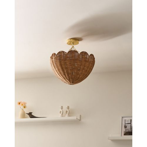 Lampe Suspension Mandekal Rotin Naturel