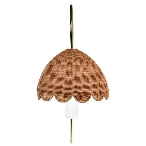 Lampe Murale Valukkai Rotin Naturel