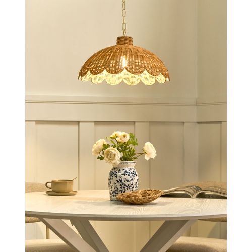 Lampe Suspension Kukule Rotin Naturel