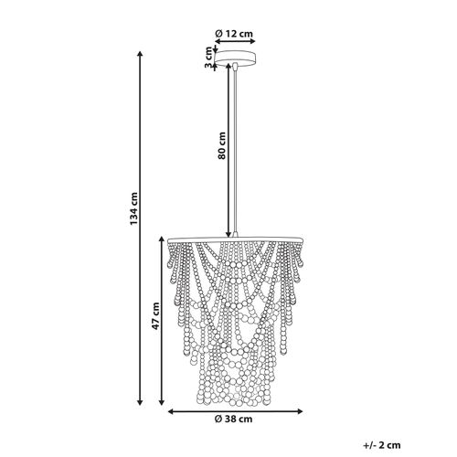 Lustre Zola Bois Marron Clair