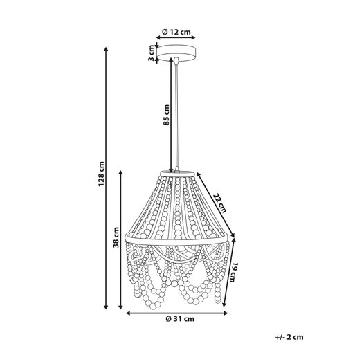 Lustre Menik Bois Marron Clair