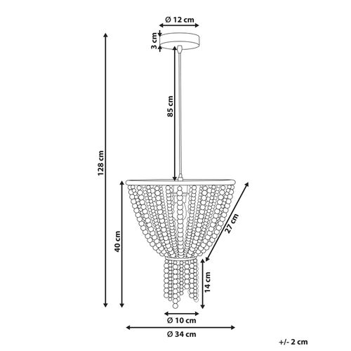 Lustre Pusweli Bois Marron Clair