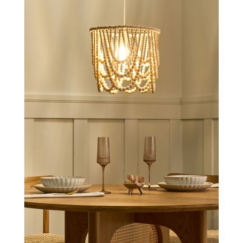 Lustre Pusweli Bois Marron Clair