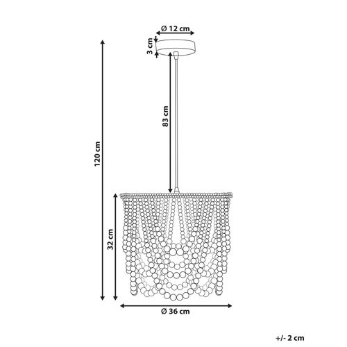 Lustre Pusweli Bois Marron Clair