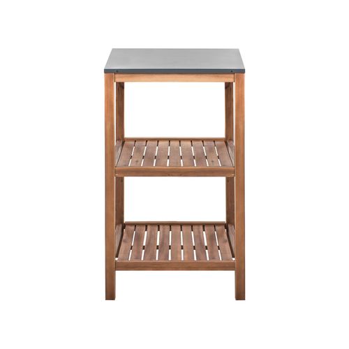 Ilot De Cuisine Extérieure Brucoli Acacia Marron